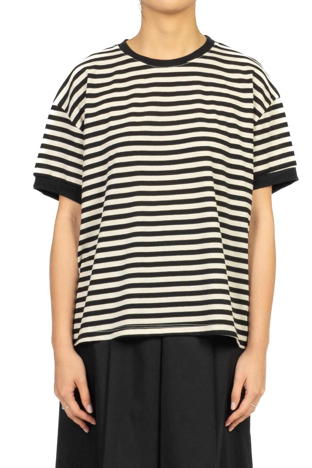 Tensione In - T-Shirt  rigata mezza manica Art. 26M4893