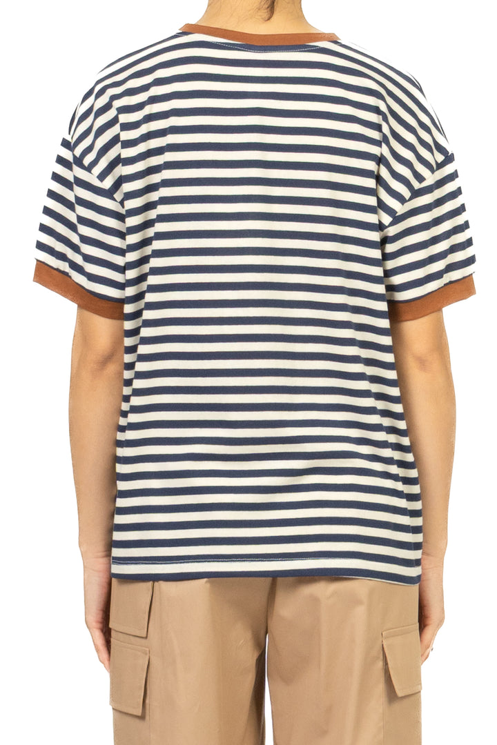 Tensione In - T-Shirt  rigata mezza manica Art. 26M4893