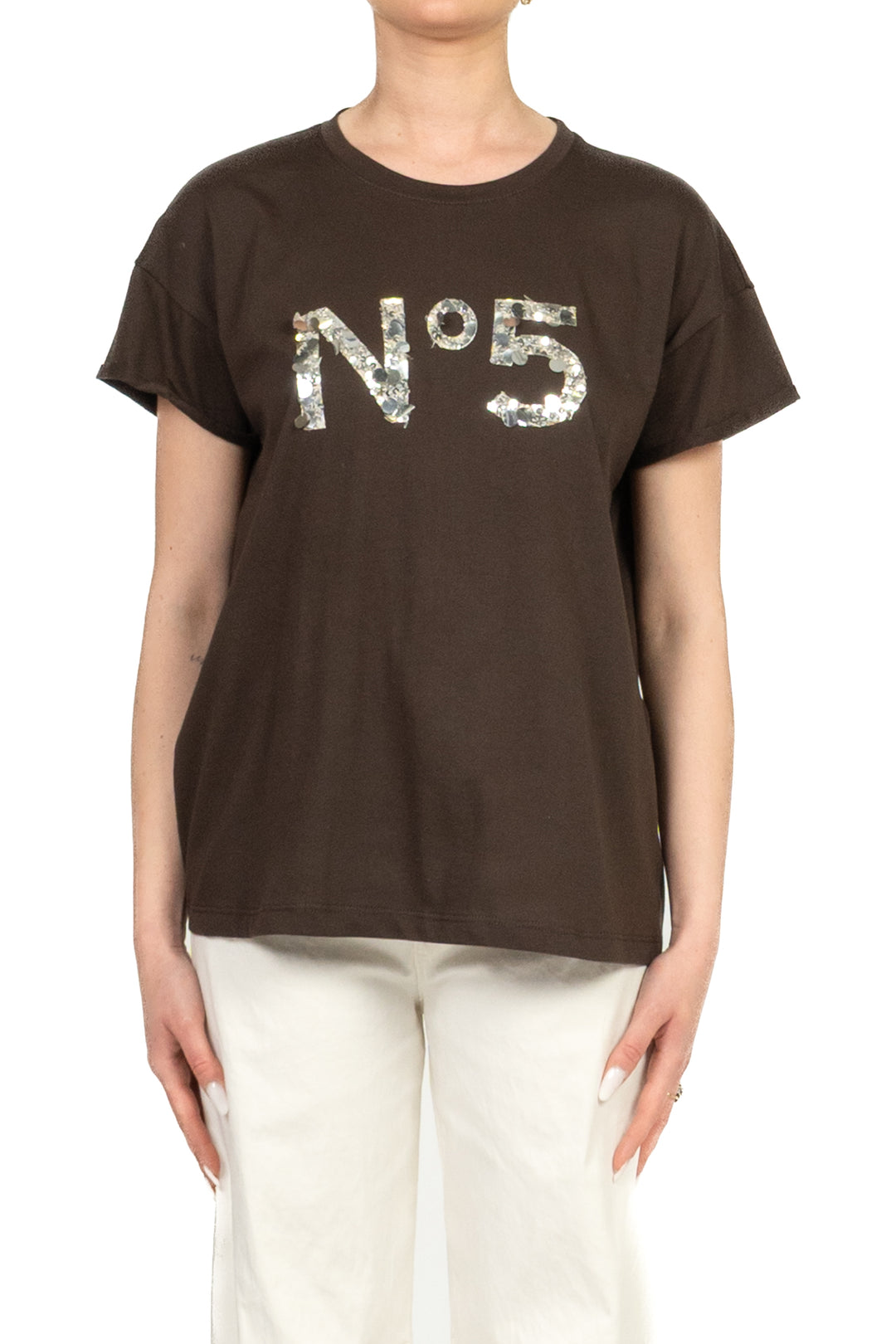 Tensione In - T-Shirt n.5 paillettes Art. 26M4894