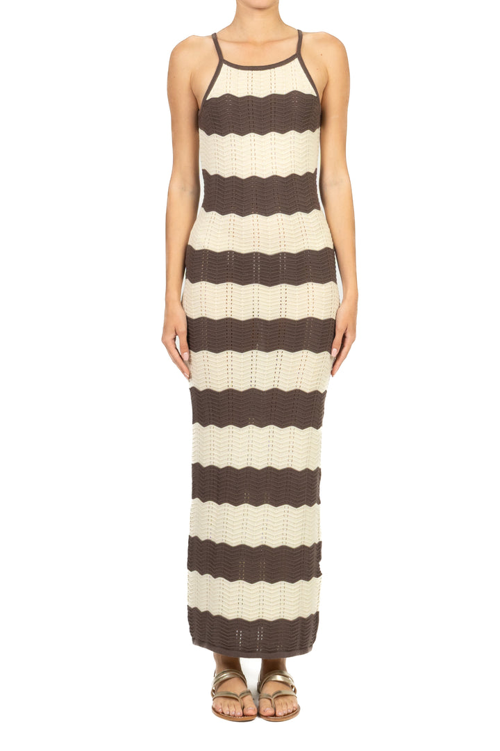 Vicolo - Abito in maglia a righe Art. 7AB7095
