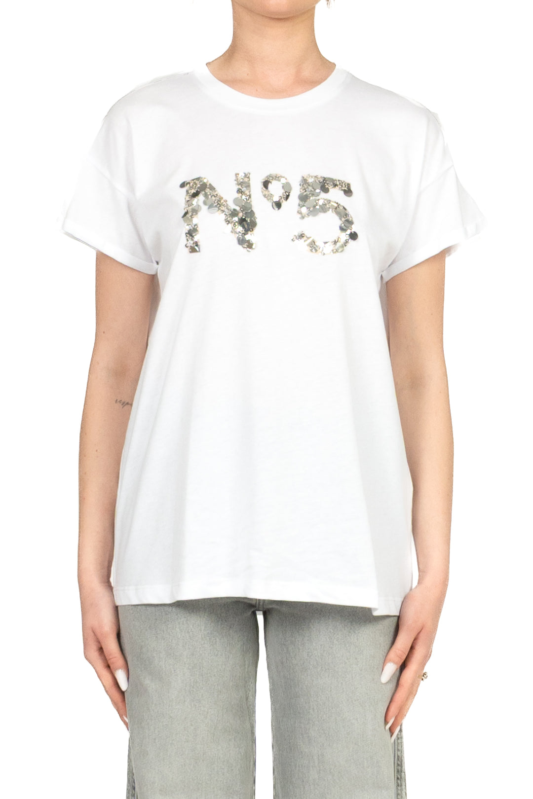 Tensione In - T-Shirt n.5 paillettes Art. 26M4894