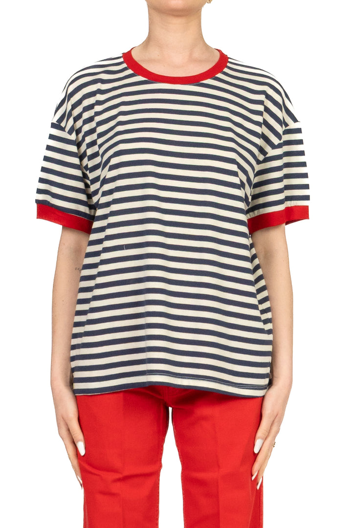 Tensione In - T-Shirt  rigata mezza manica Art. 26M4893