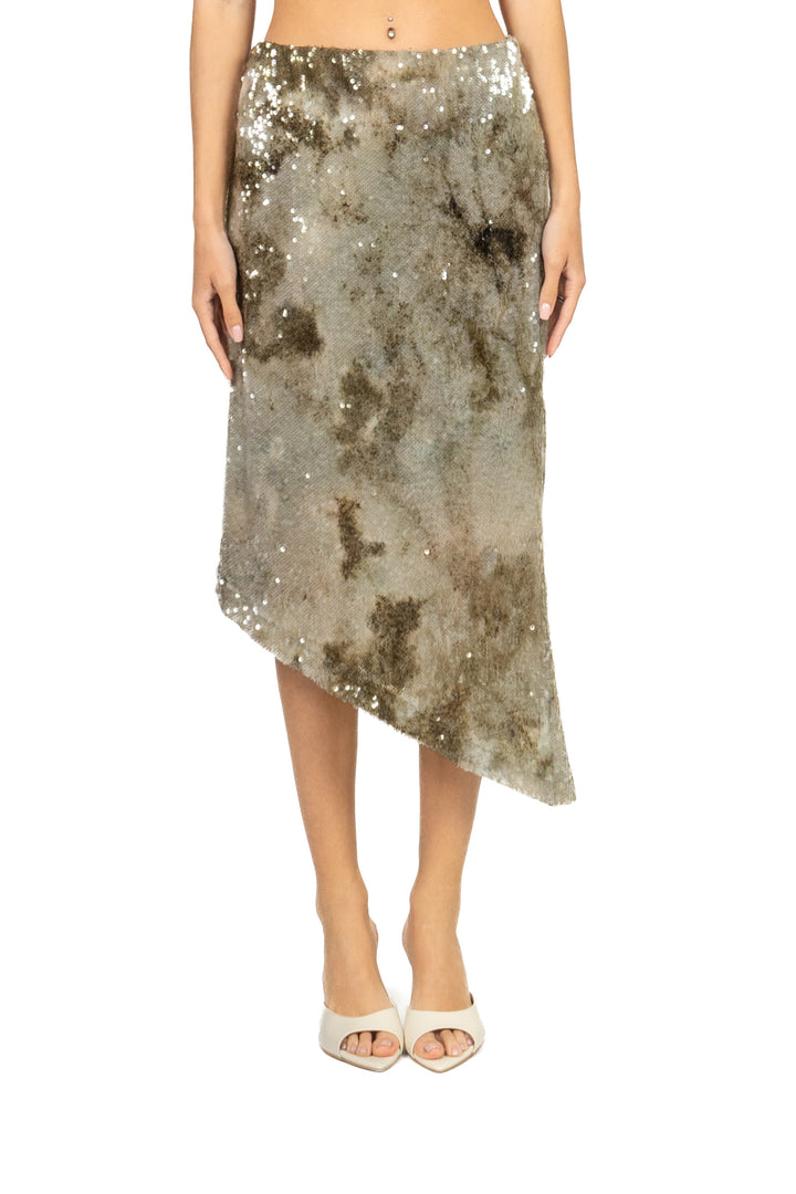 Dixie - Gonna asimmetrica paillettes Art. GDEI1GC