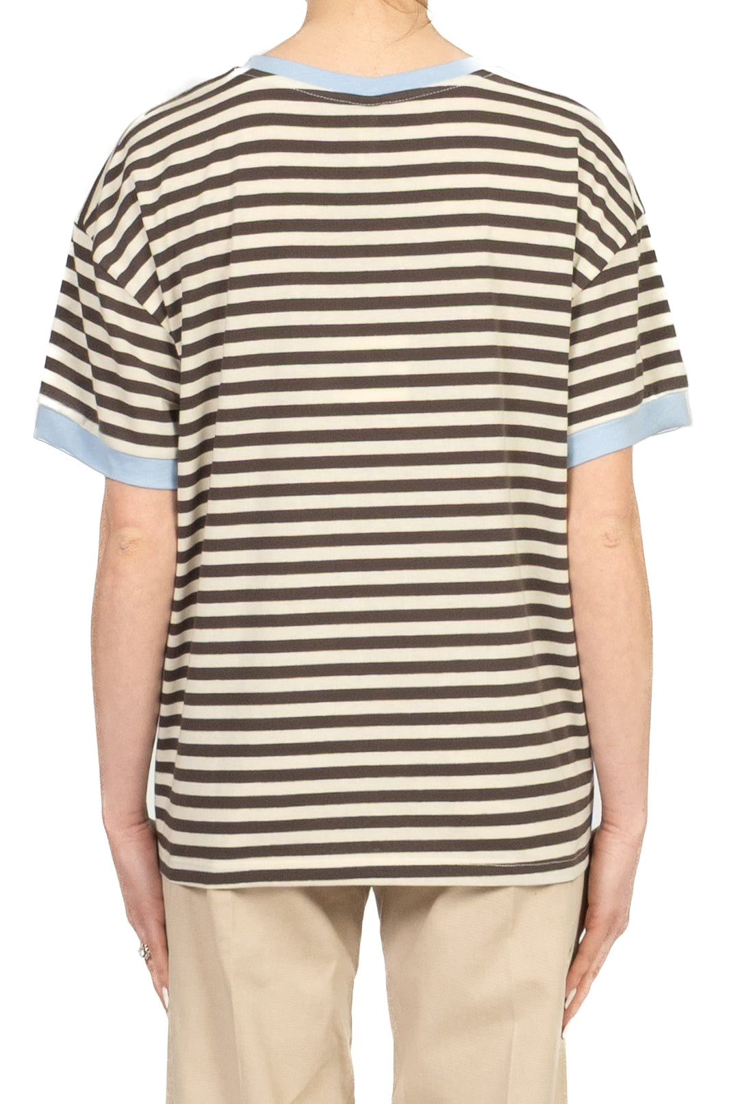 Tensione In - T-Shirt  rigata mezza manica Art. 26M4893