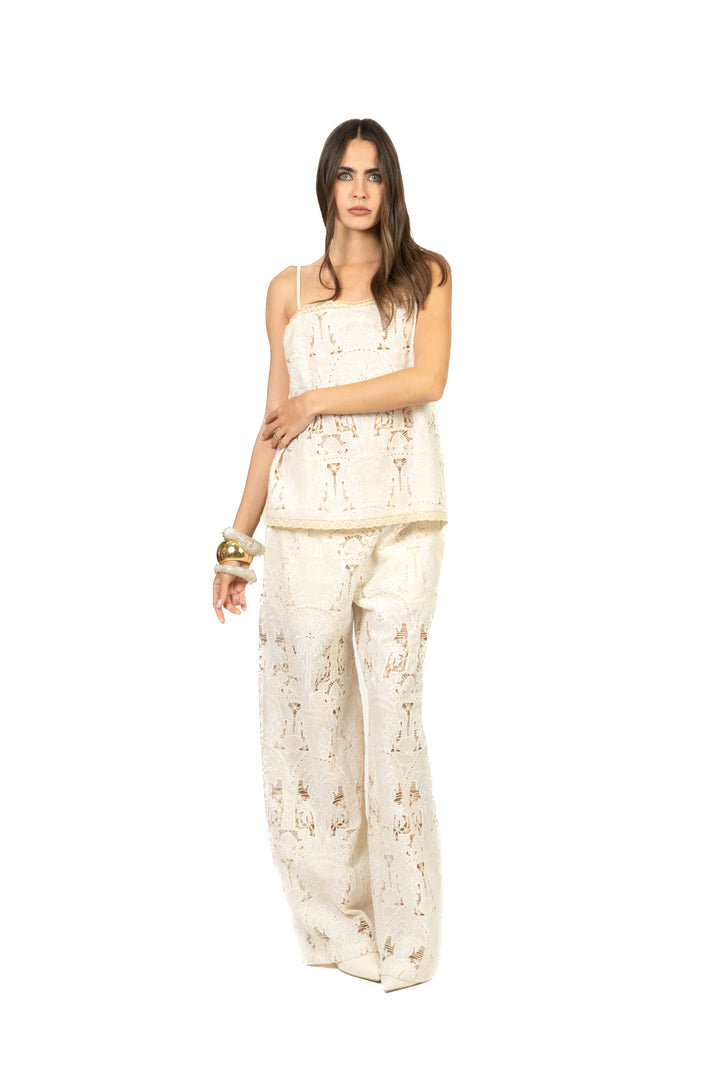 Tensione In - Top pizzo san gallo Art. 39305