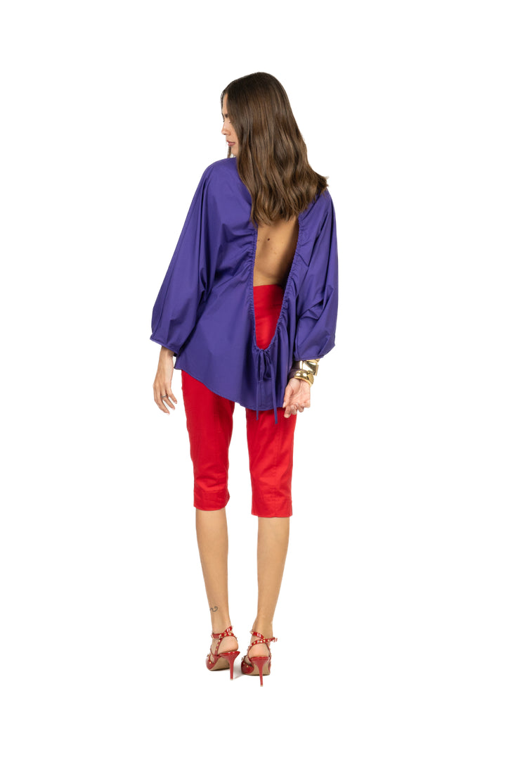 Vicolo - Camicia kimono scollo posteriore Art. TAB2279