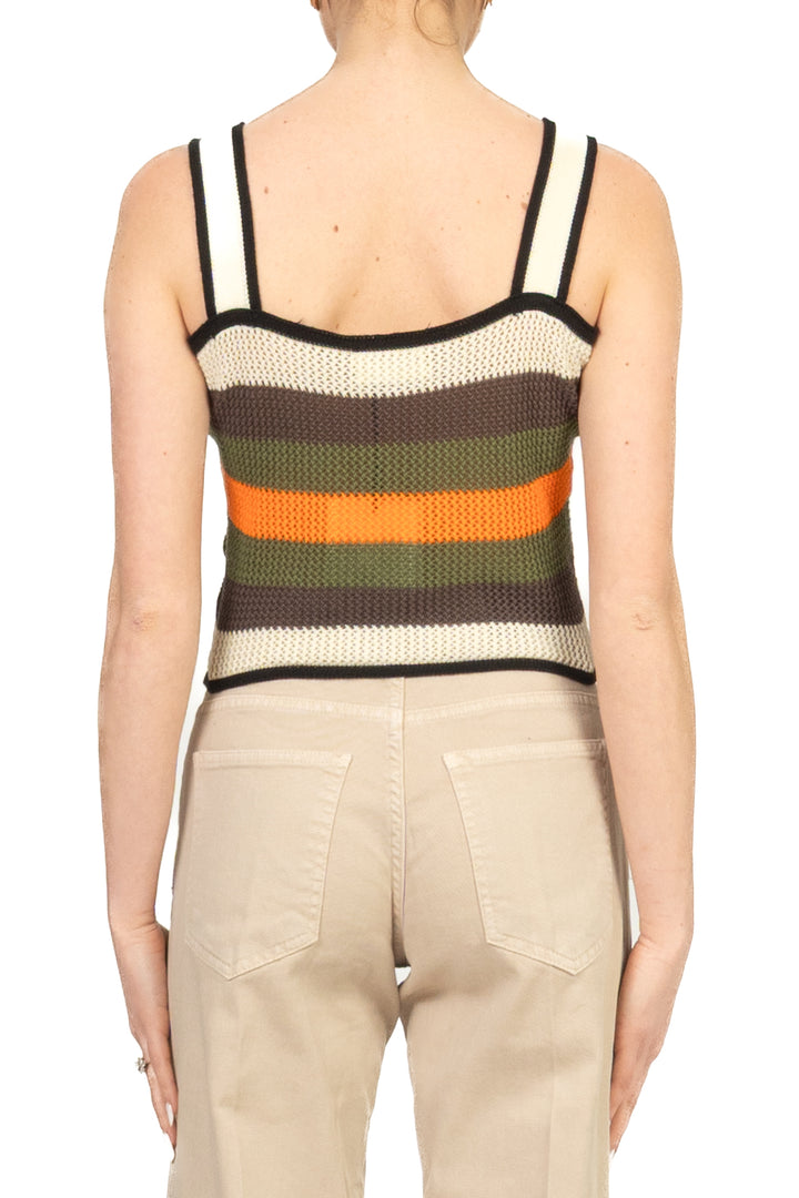 Vicolo - Top crochet multicolor Art. 7AB7096
