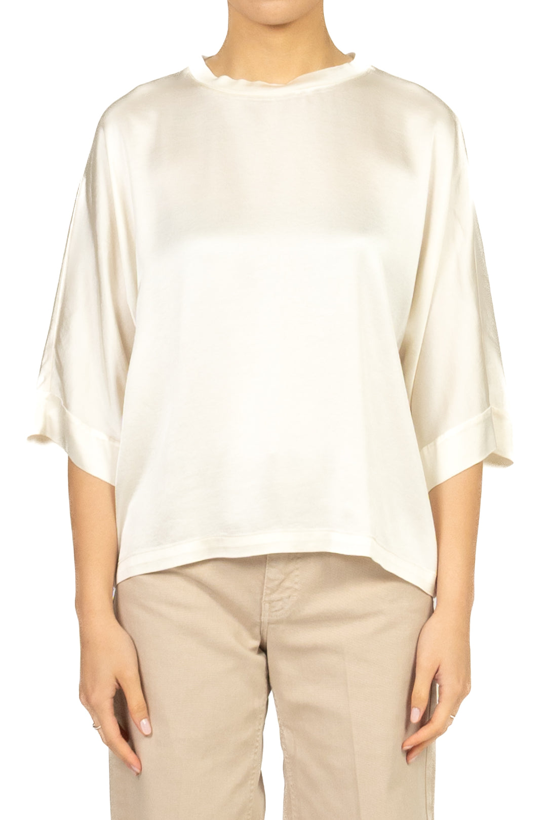 Tensione In - Blusa in satin manica 3/4 Art. 26131V39-PE26