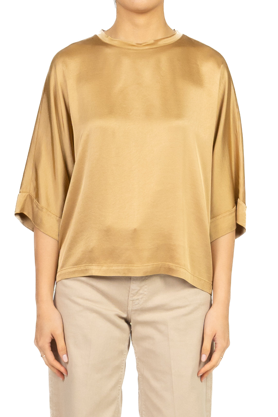 Tensione In - Blusa in satin manica 3/4 Art. 26131V39-PE26