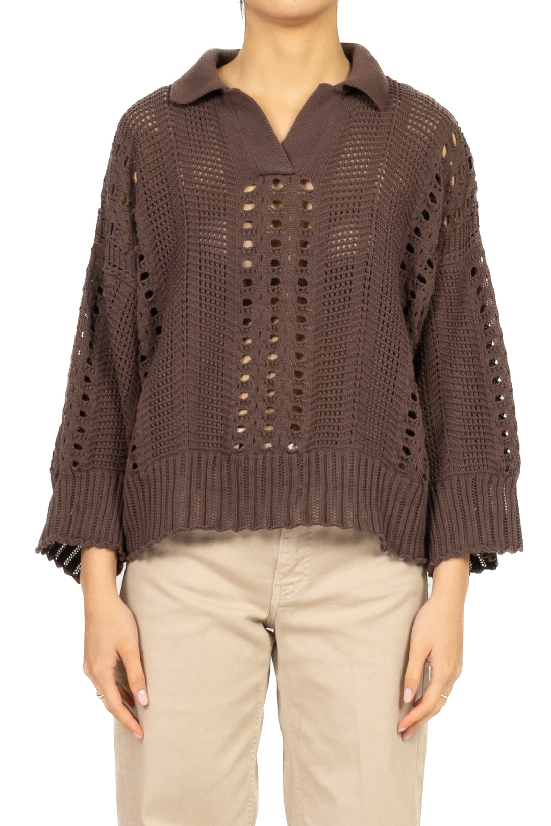 Vicolo - Maglia polo crochet Art. 7AB7097