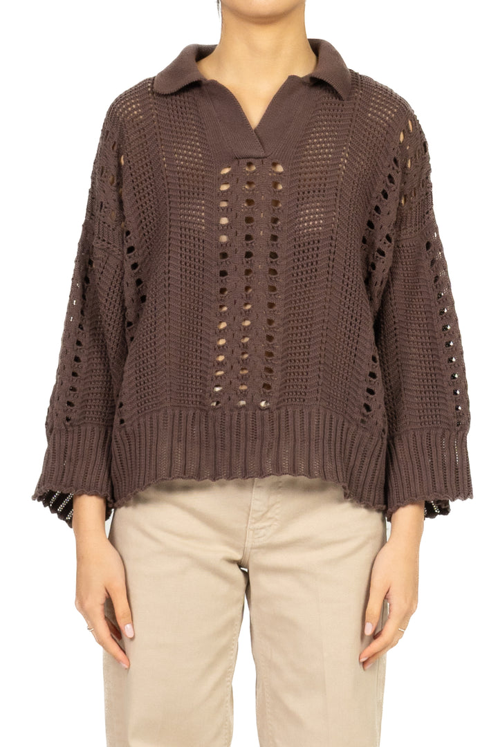 Vicolo - Maglia polo crochet Art. 7AB7097