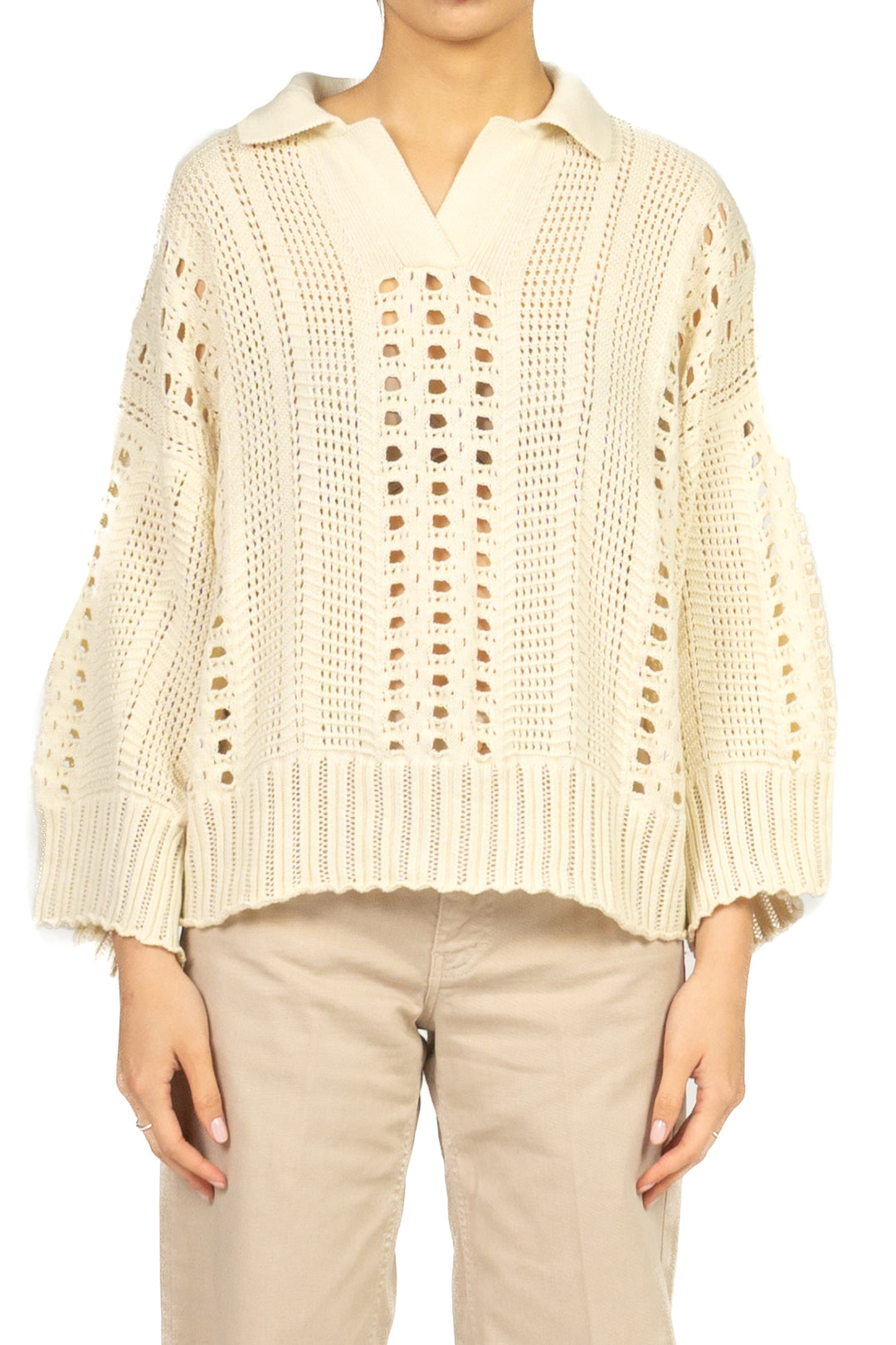 Vicolo - Maglia polo crochet Art. 7AB7097