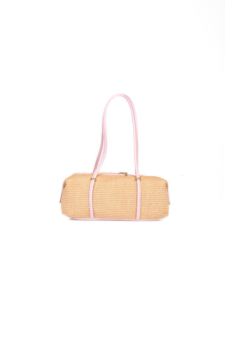 Upper - Maxi baguette in rafia