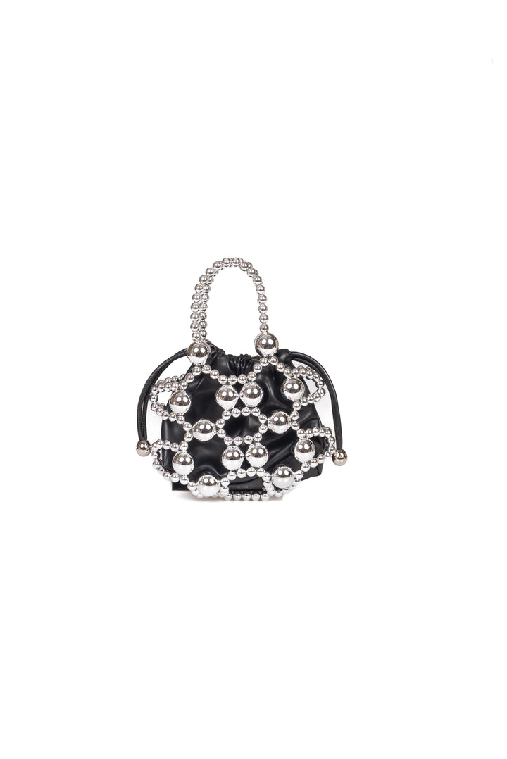 Upper - Borsa mini pouch  con perle