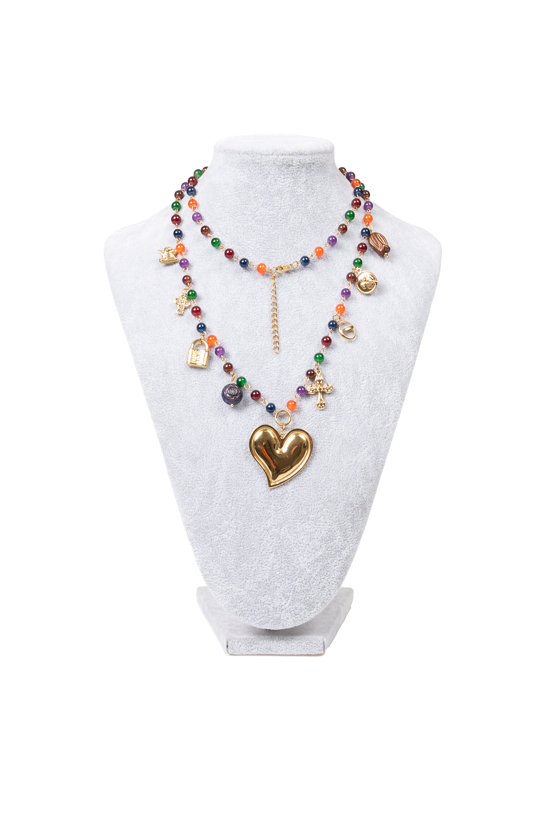 Upper - Collana perline charm cuore