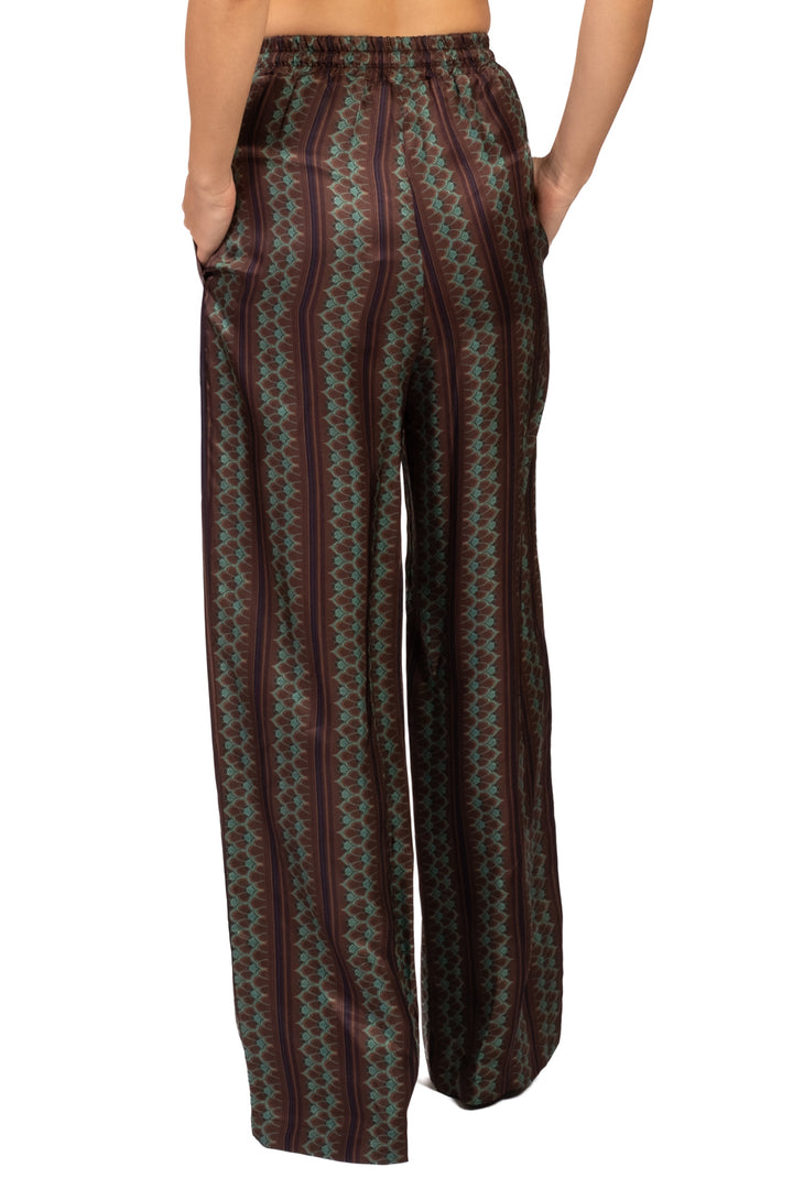 Wu'Side - Pantalone satin fantasia Art. 26395
