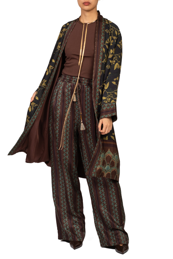 Wu'Side - Pantalone satin fantasia Art. 26395