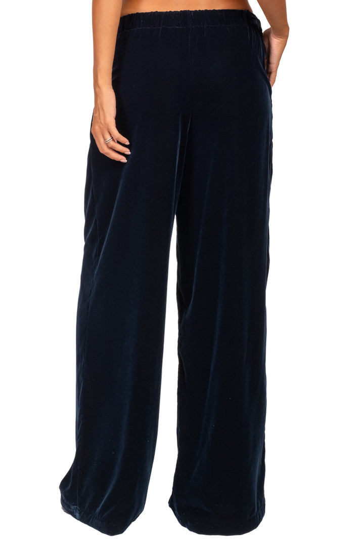Wu'Side - Pantalone palazzo ciniglia Art. 25776