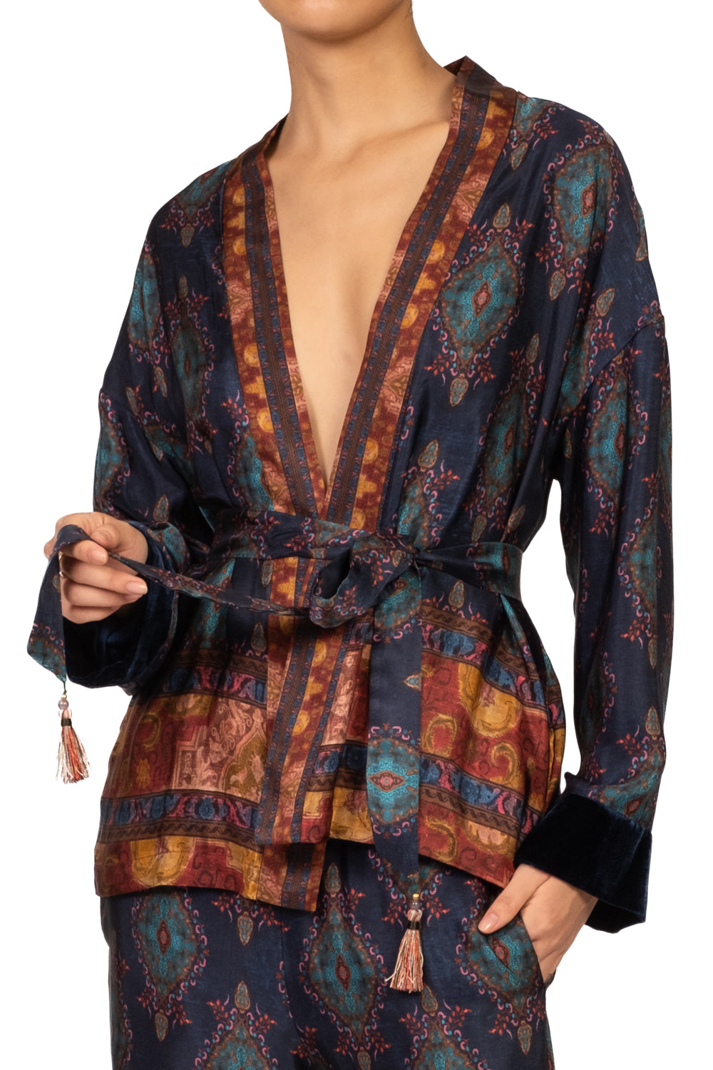 Wu'Side - Giacca kimono fantasia Art. 26522