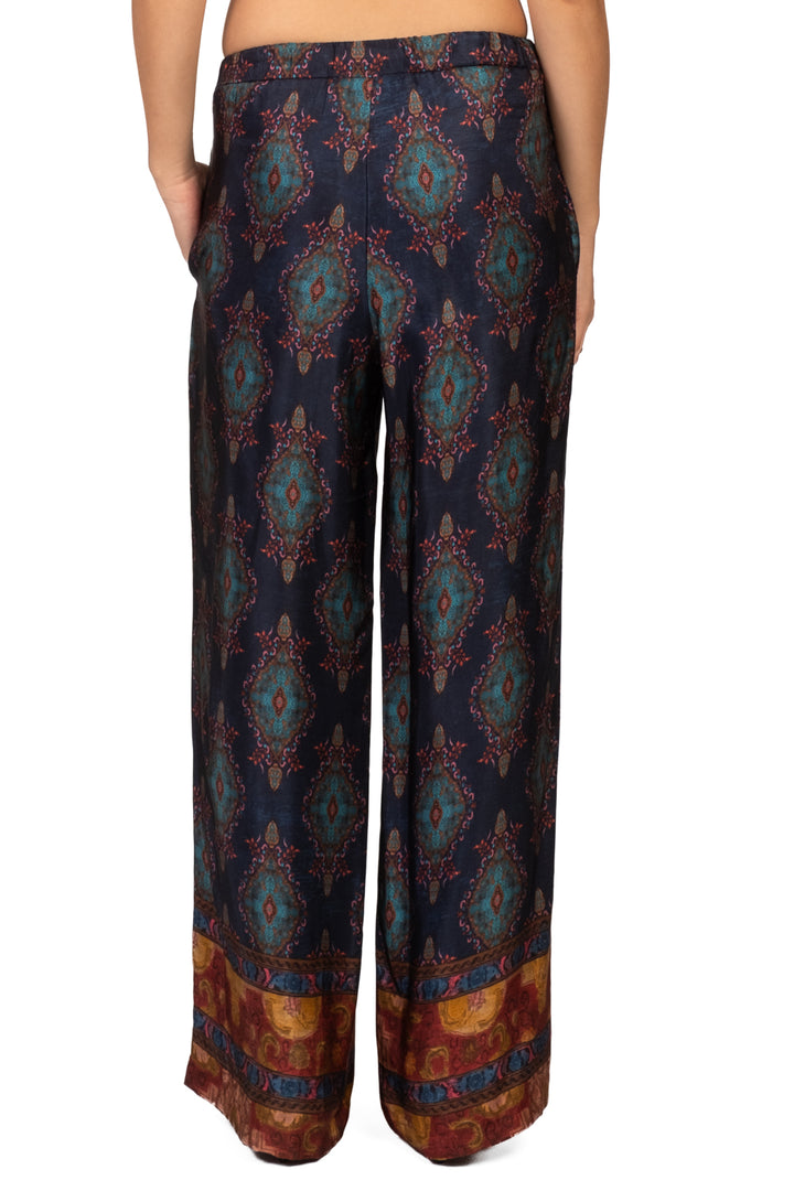 Wu'Side - Pantalone satin fantasia Art. 26503