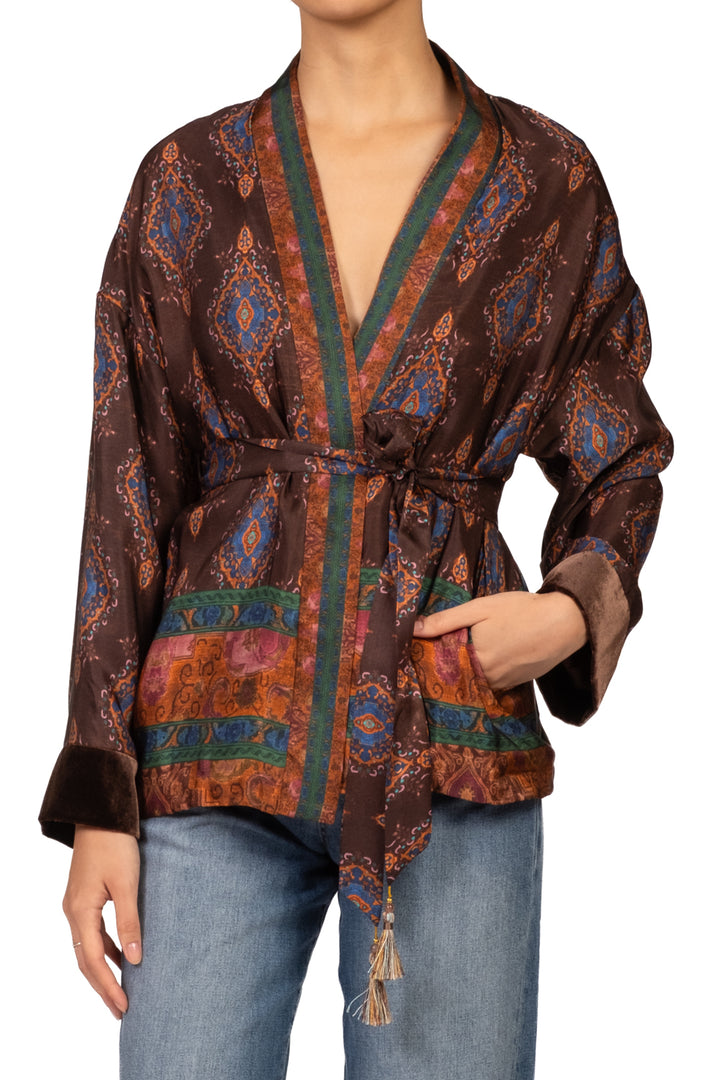 Wu'Side - Giacca kimono fantasia Art. 26522