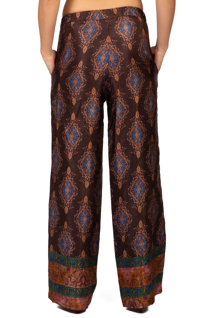 Wu'Side - Pantalone satin fantasia Art. 26503