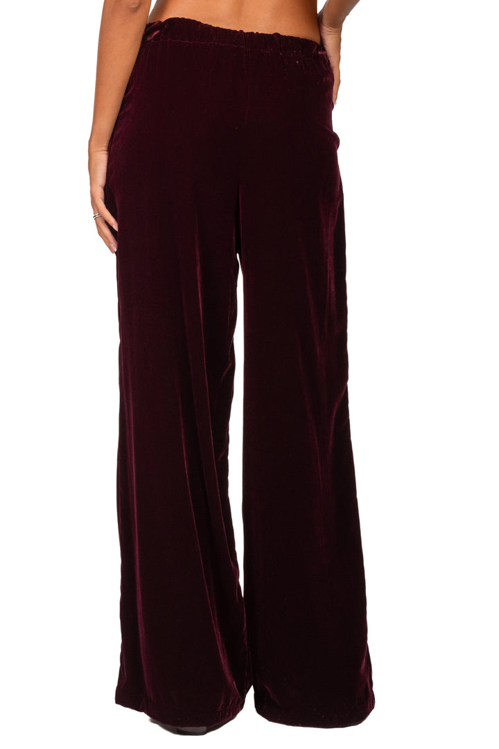 Wu'Side - Pantalone palazzo ciniglia Art. 25776