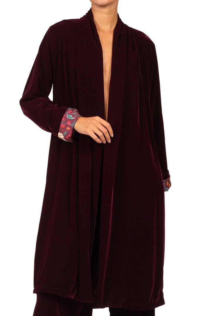 Wu'Side - Kimono lungo in ciniglia Art. 25618