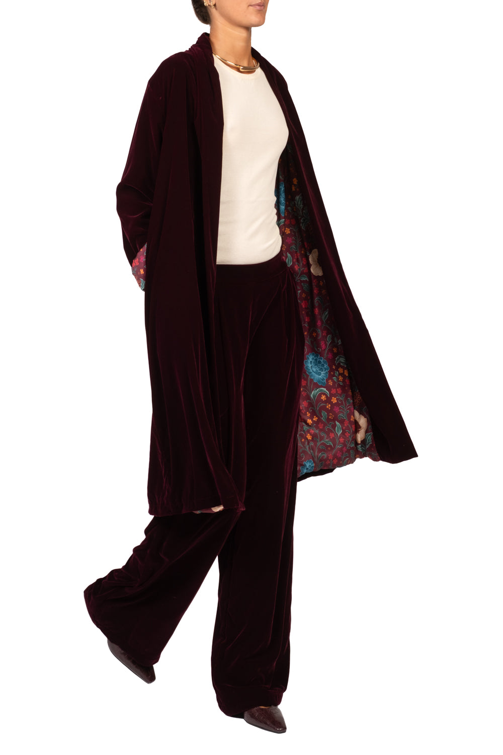 Wu'Side - Kimono lungo in ciniglia Art. 25618