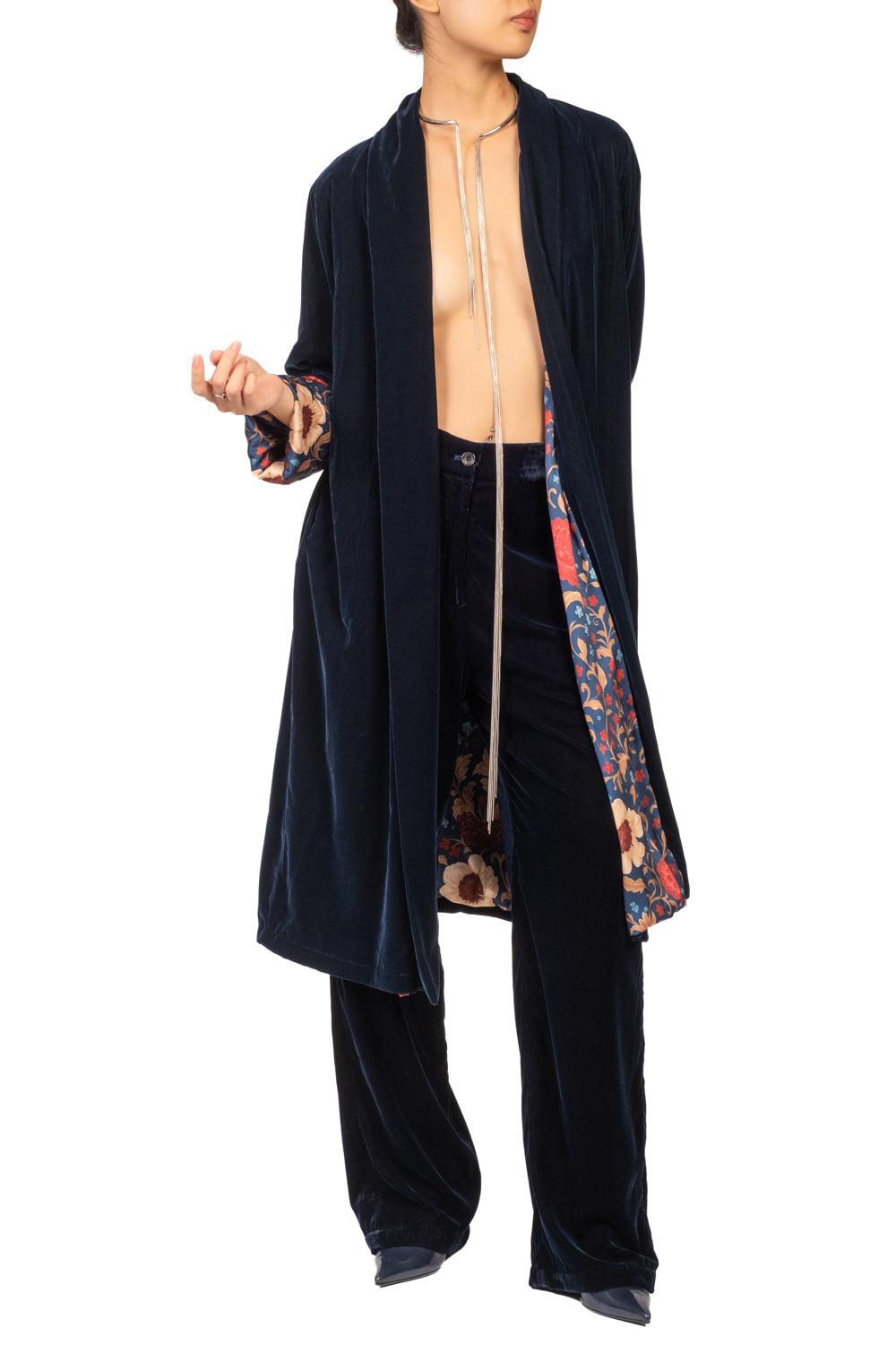 Wu'Side - Kimono lungo in ciniglia Art. 25618