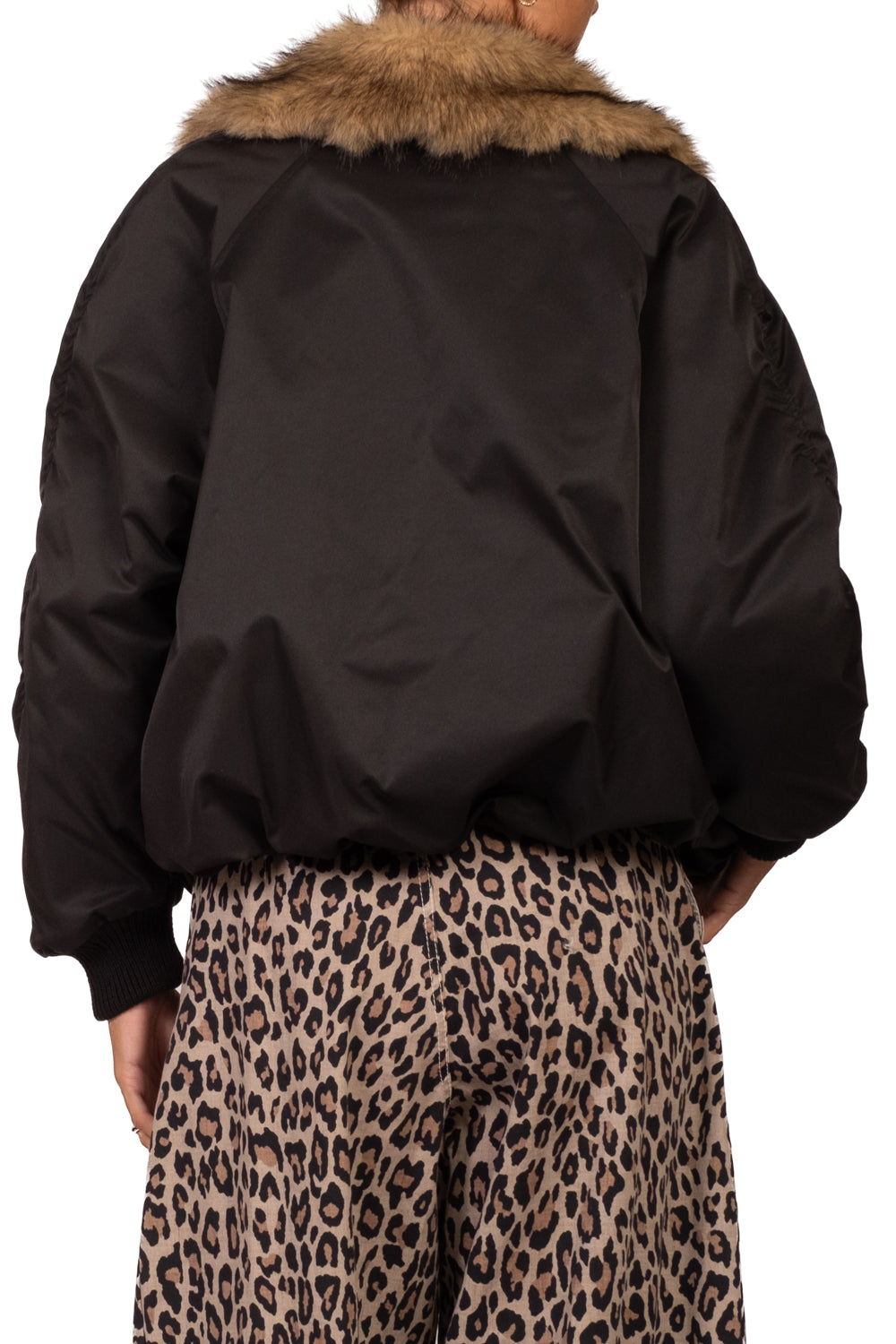 Tensione in - Bomber collo ecopelliccia Art. 226092