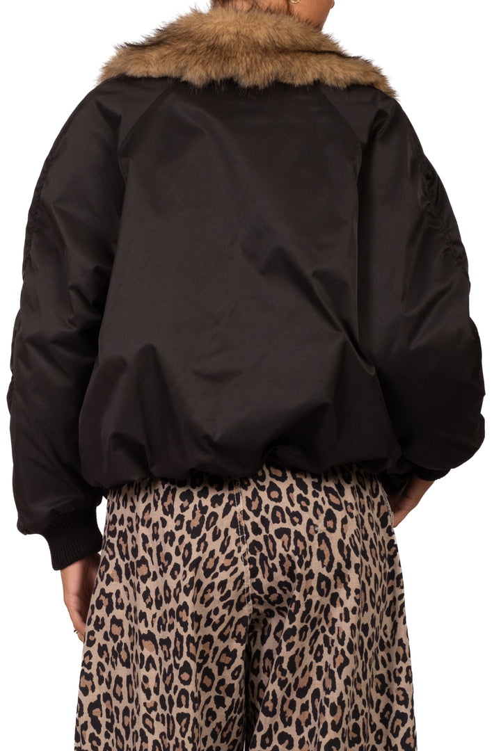 Tensione in - Bomber collo ecopelliccia Art. 226092