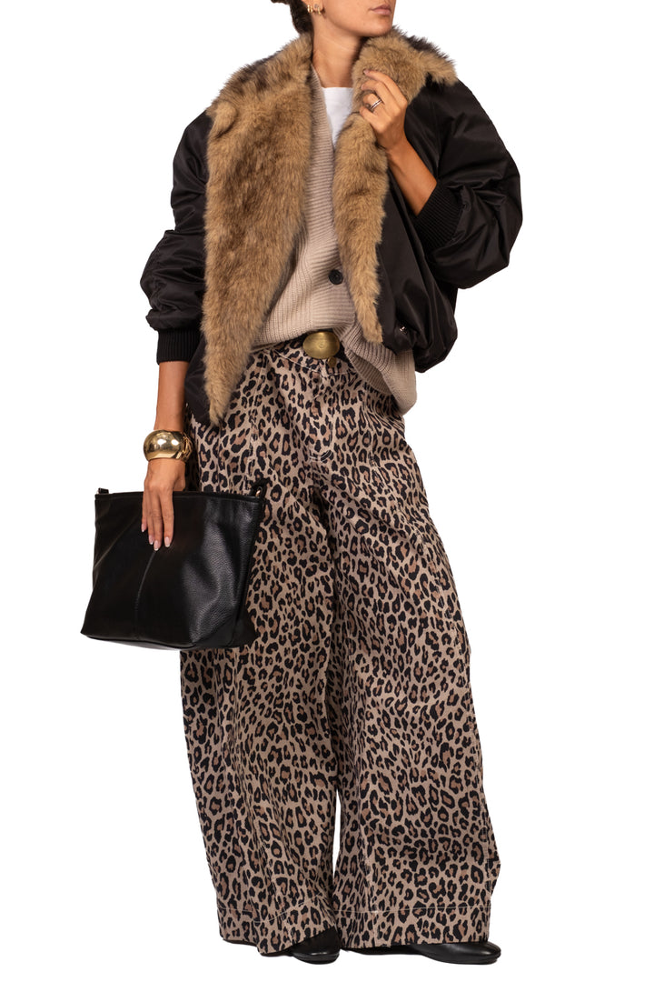 Tensione in - Bomber collo ecopelliccia Art. 226092