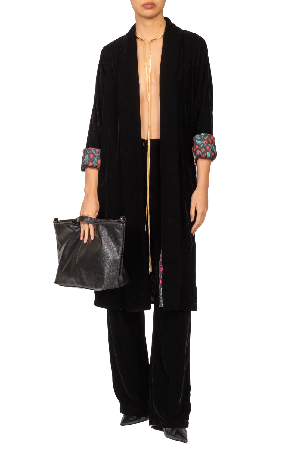 Wu'Side - Kimono lungo in ciniglia Art. 25618