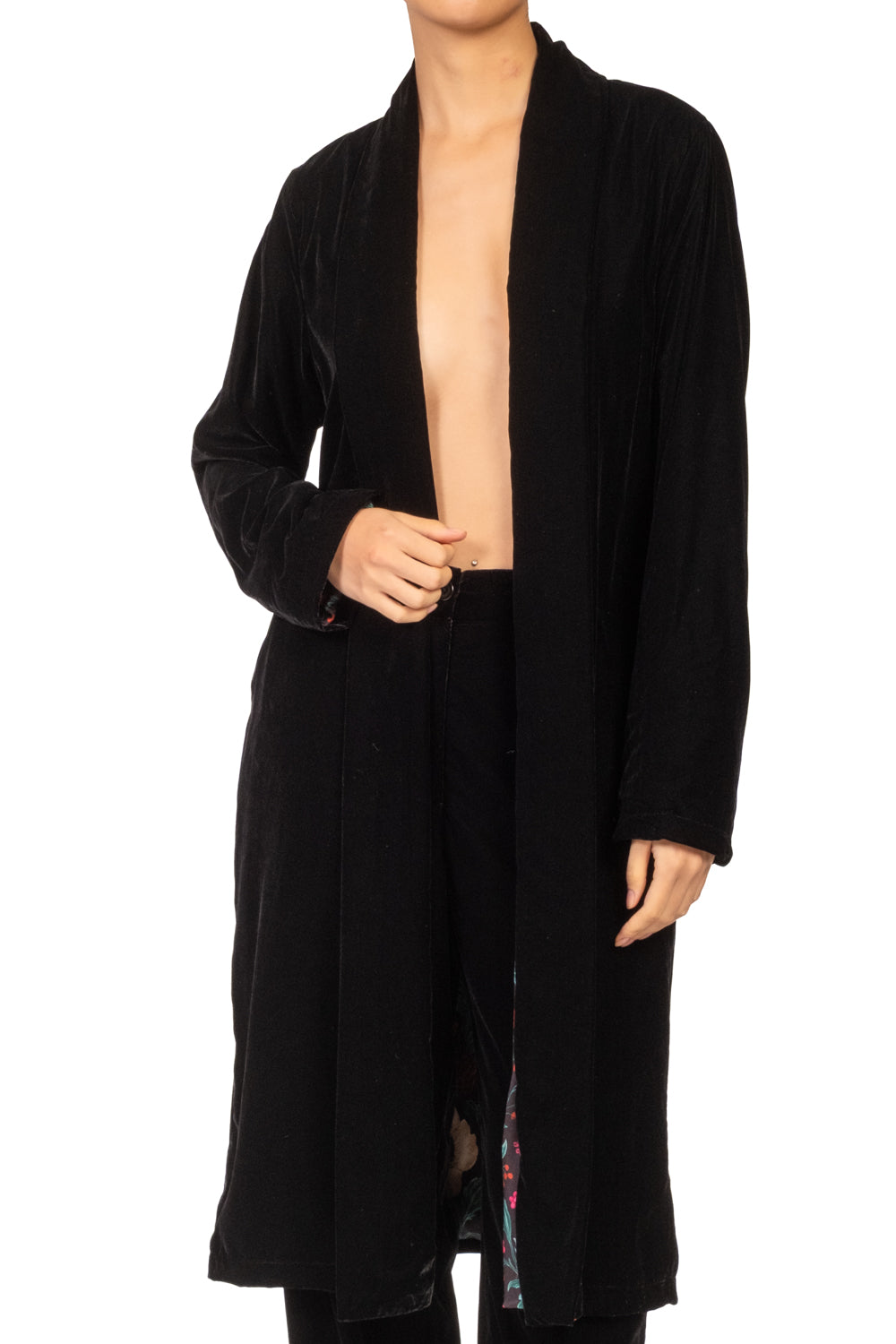 Wu'Side - Kimono lungo in ciniglia Art. 25618
