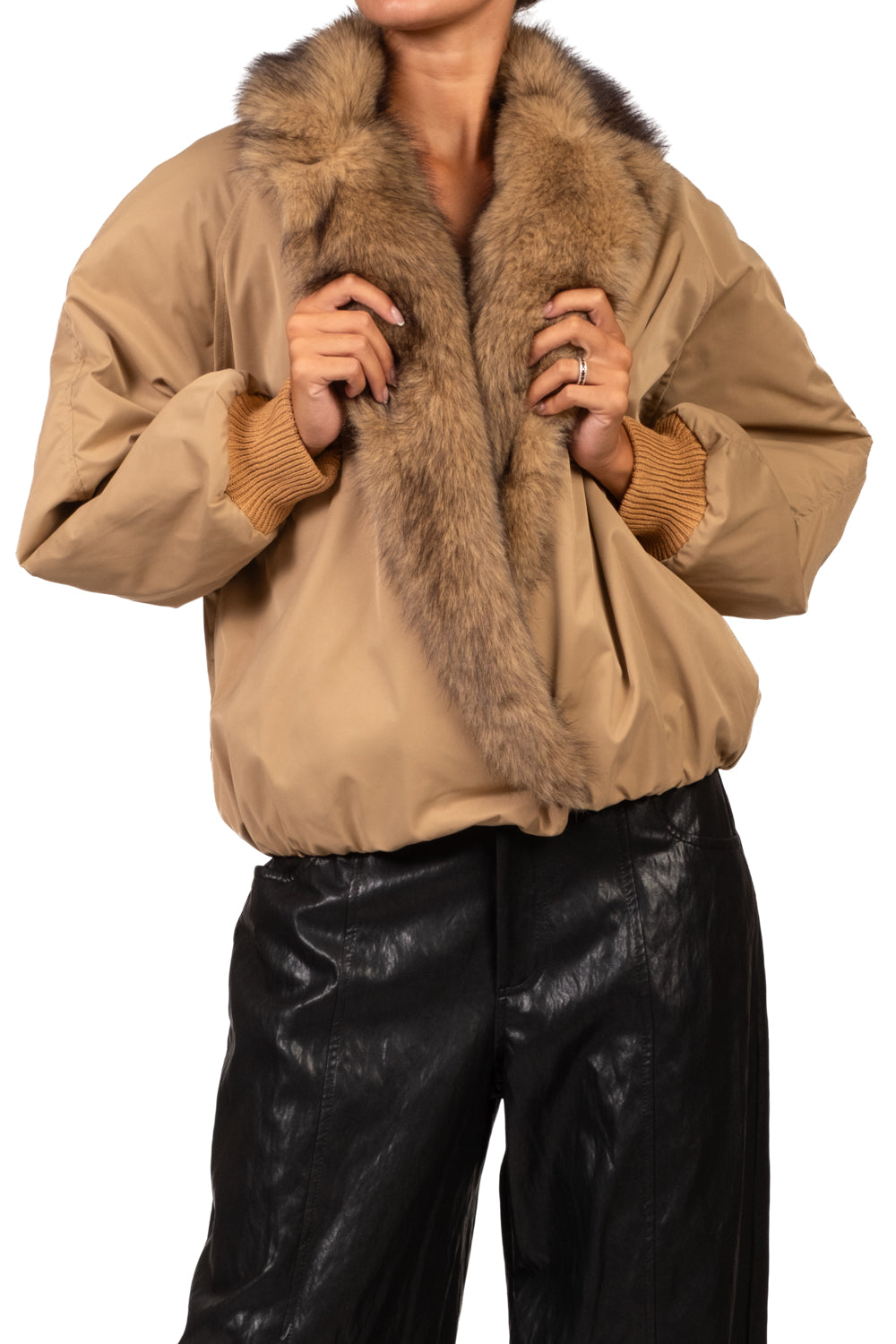 Tensione in - Bomber collo ecopelliccia Art. 226092