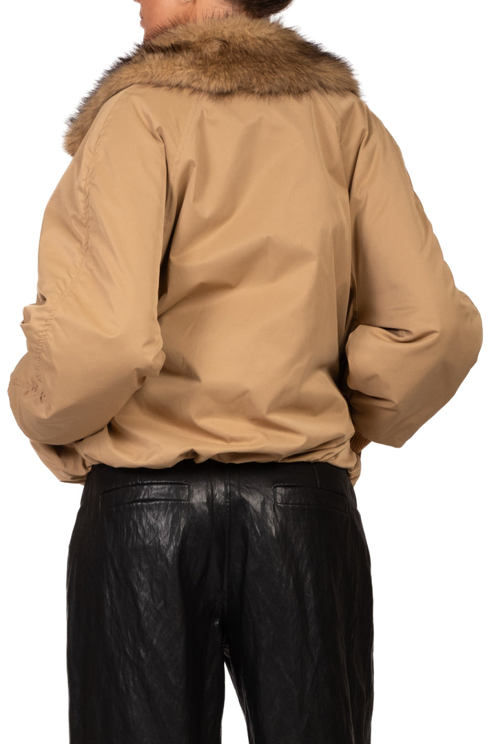 Tensione in - Bomber collo ecopelliccia Art. 226092