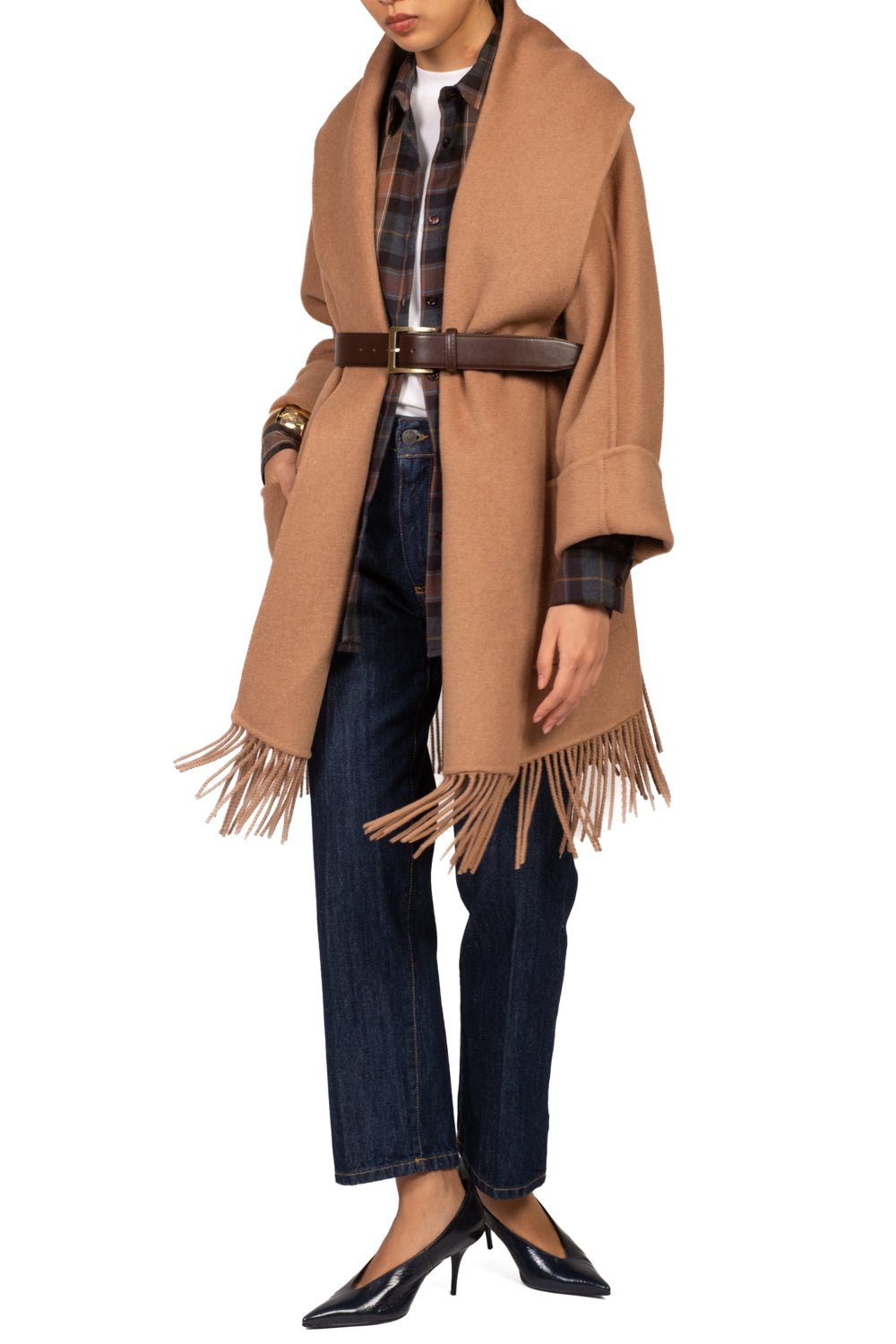 Vicolo - Cappotto hand made con frange Art. TAC0072