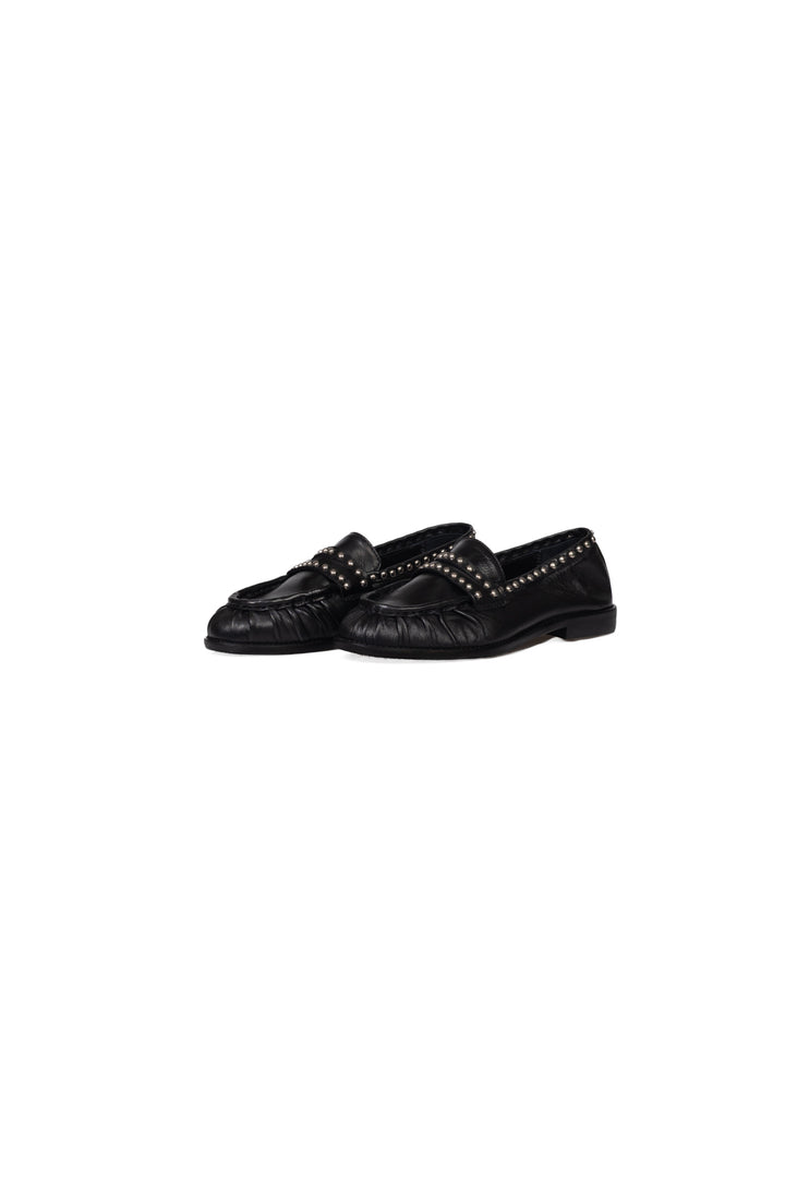 Divine Follie - Mocassino in pelle con borchie Art. CINZIA2880/B4 NAPPA