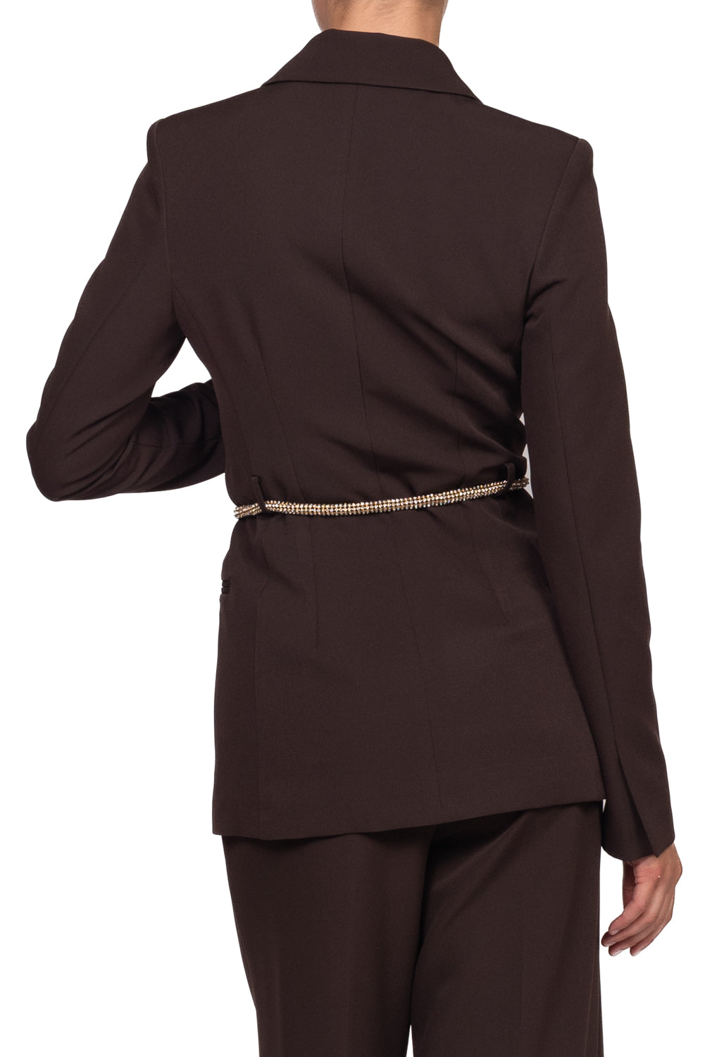 Imperial - Giacca doppio petto con cintura strass Art. JCE0MJW