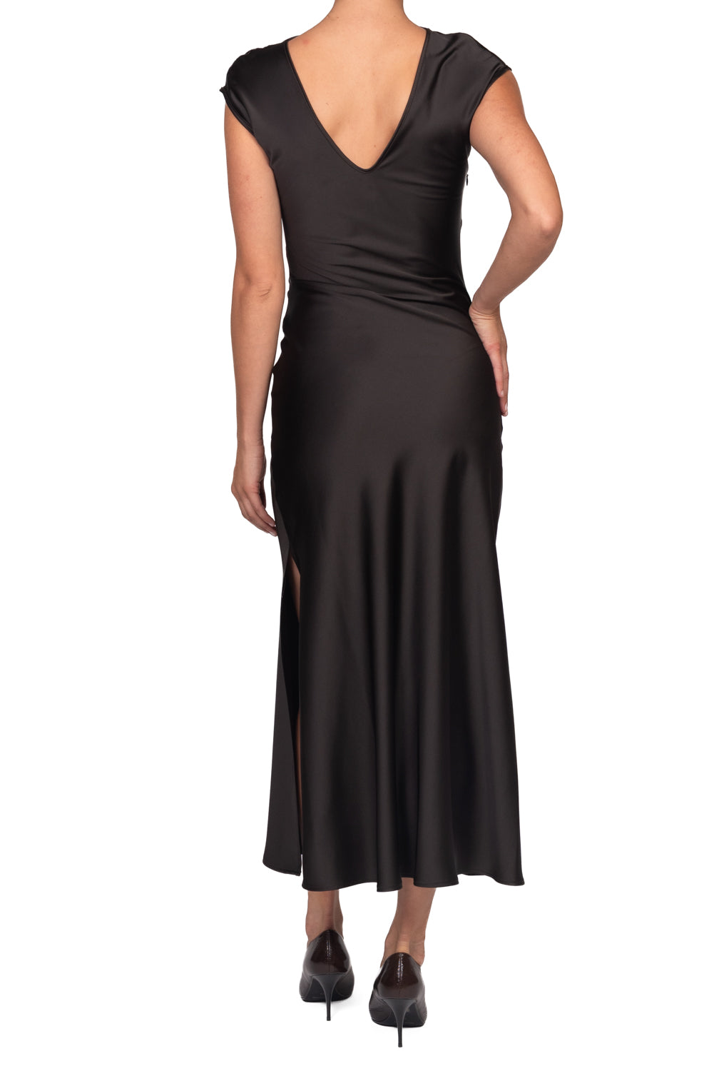 Imperial - Abito in satin con drappeggio Art. AEAOMBA