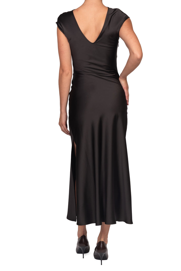 Imperial - Abito in satin con drappeggio Art. AEAOMBA