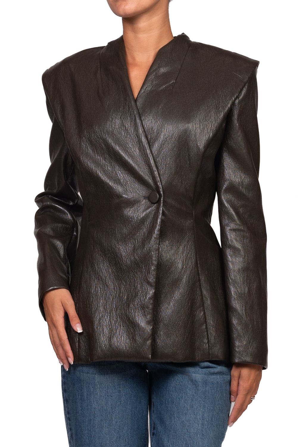 Imperial - Giacca sfiancata ecopelle Art. JBS3MFK