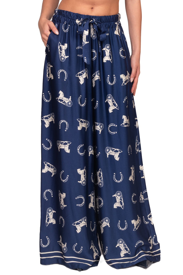 Tensione In - Pantalone satin con stampa Art. FW260068