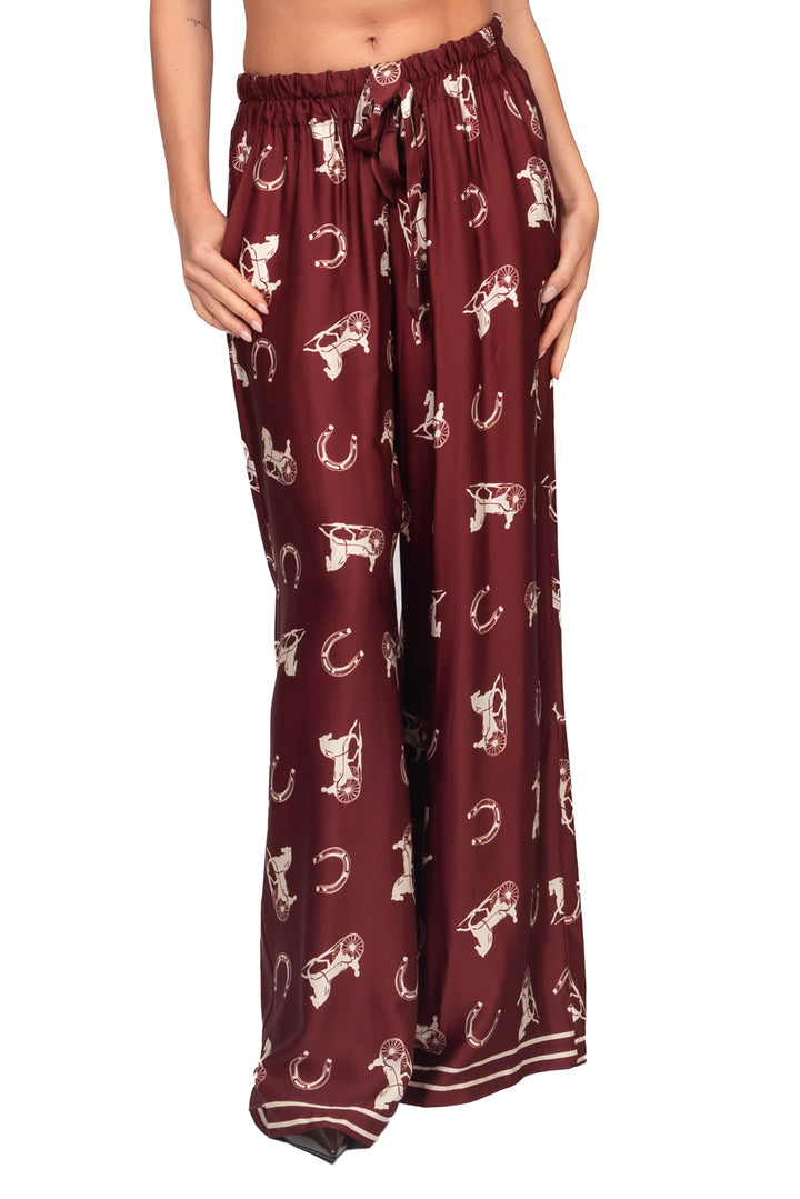 Tensione In - Pantalone satin con stampa Art. FW260068