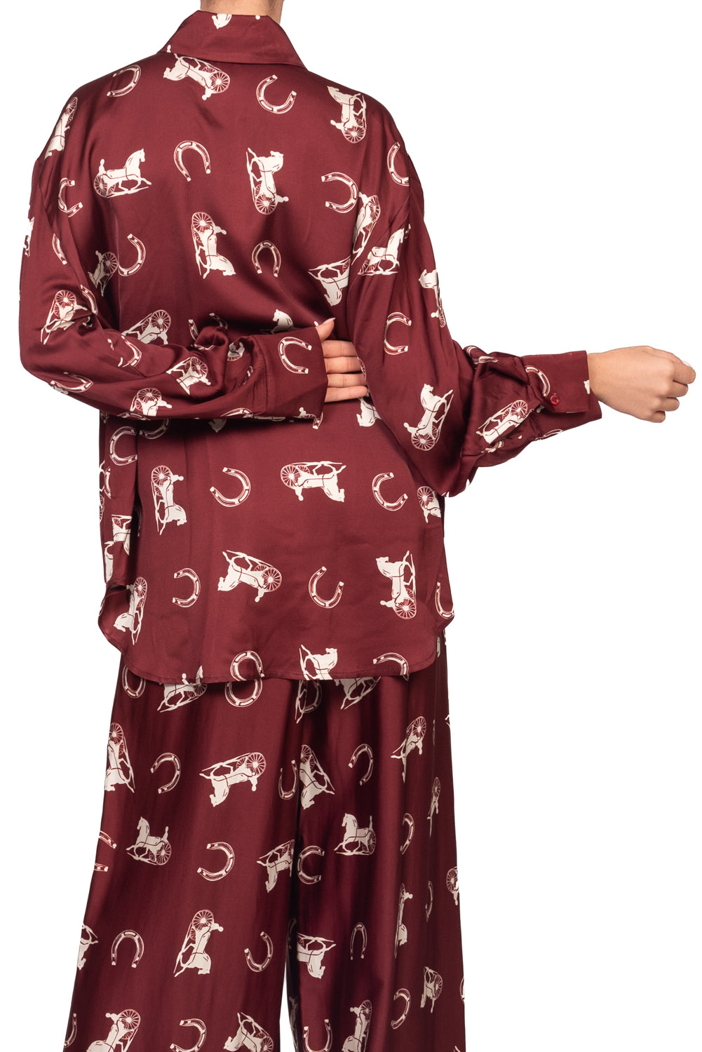 Tensione In - Camicia satin con stampa Art. FW260069