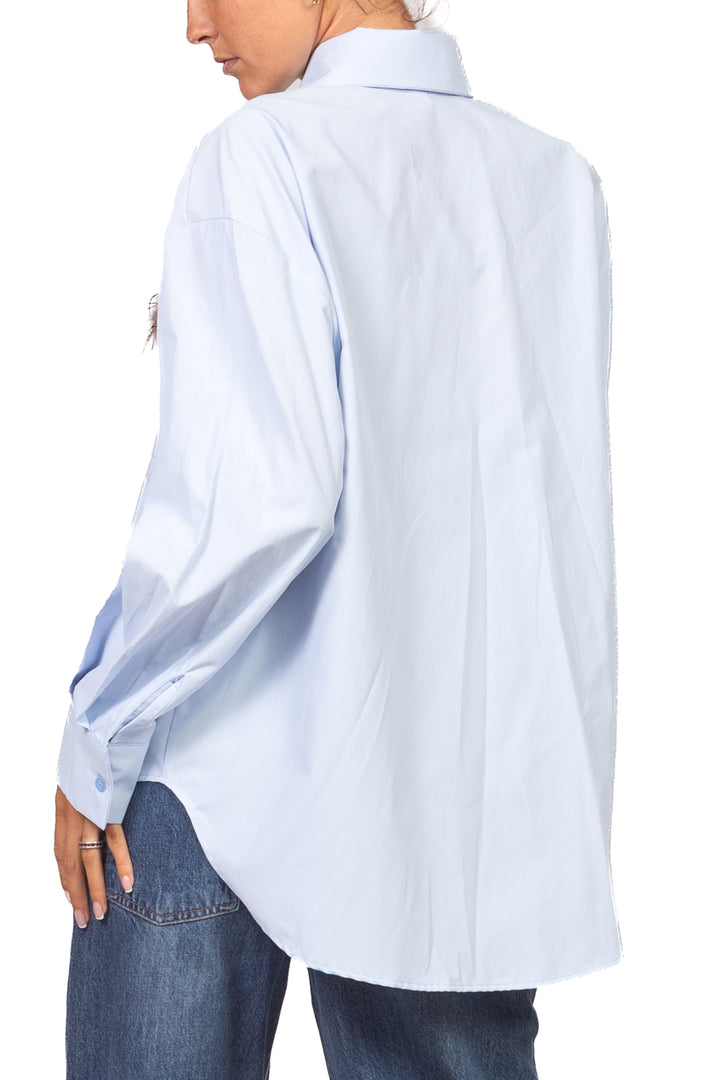 Tensione In - Camicia over con taschino piuma Art. FW260054