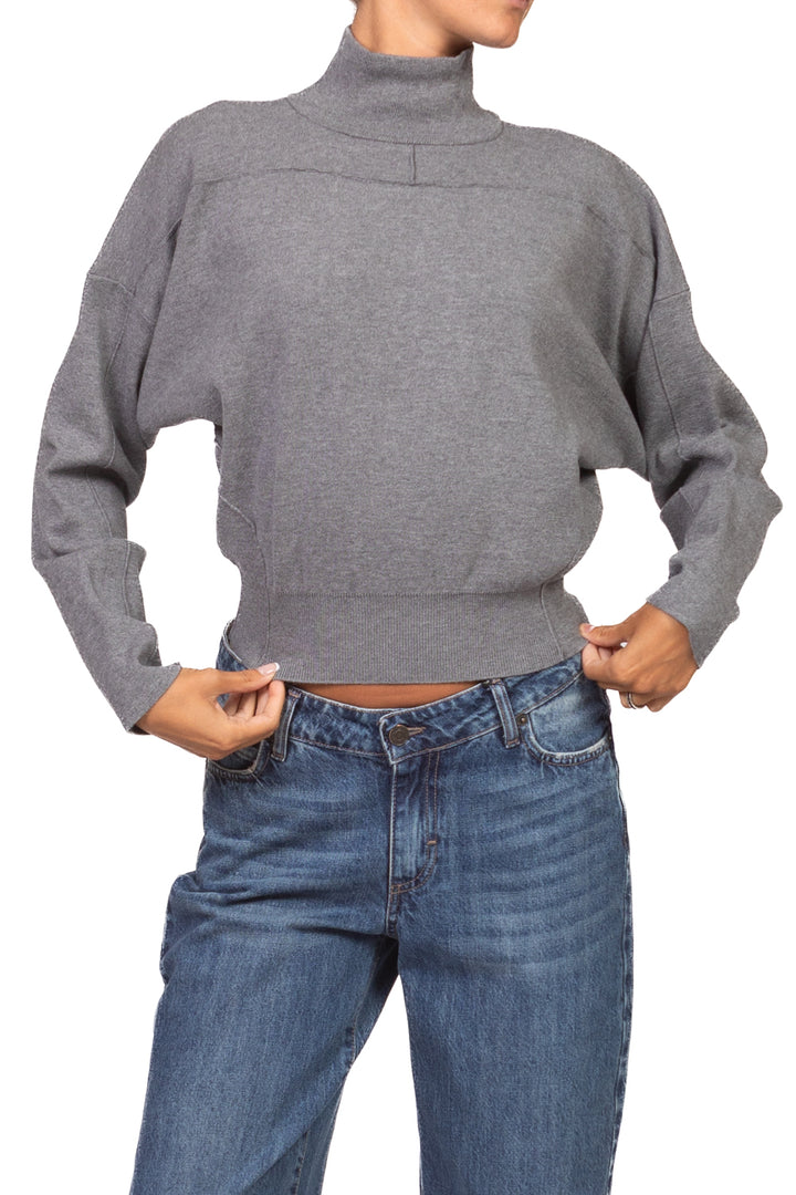 Vicolo - Maglia crop mezzo collo Art. 2AC2050