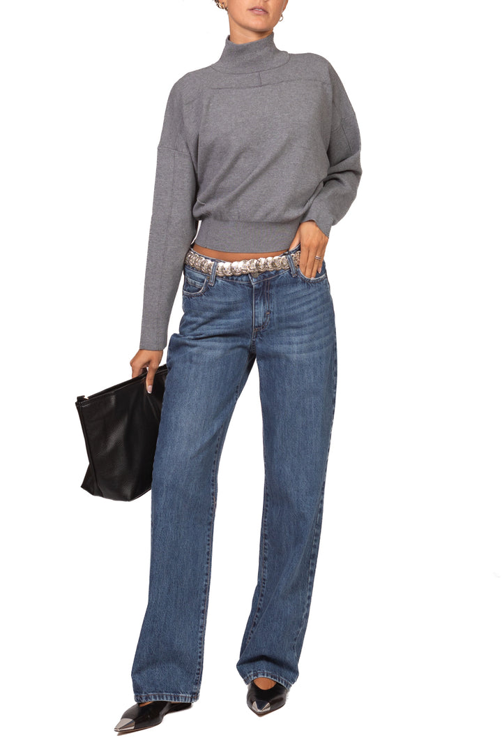 Vicolo - Maglia crop mezzo collo Art. 2AC2050