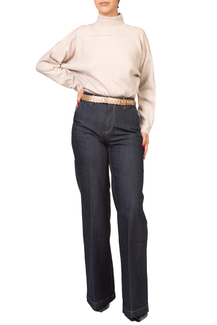 Vicolo - Maglia crop mezzo collo Art. 2AC2050